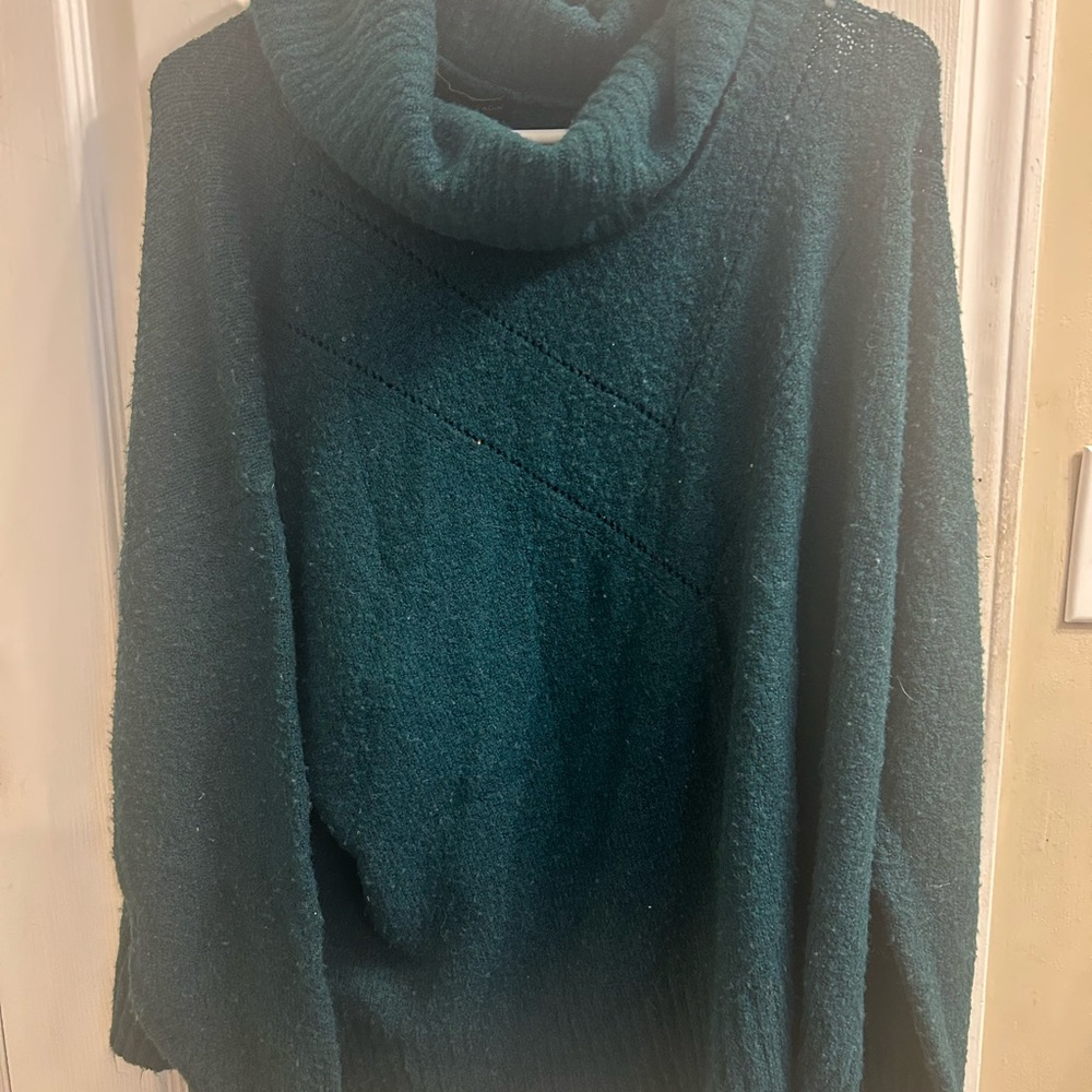 Cozy Turtleneck  Sweater in Deep Teal